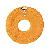 Yuemei Grund Badgarnitur Universal-Toilettenabdeckung mit Strickgriff, Toilettensitzbezug, waschbarer Toilettensitz für zu Hause (H, One Size)
