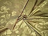100 % Seiden-Taft, olivfarben, Jacquard, 137,2 cm breit, TAFSJ6[1]