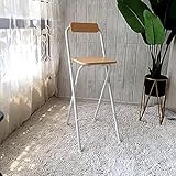 EUROO 1er Set Barhocker, Küchenstühle mit stabilem Metallgestell, Tresenhocker mit Fußstütze, Bequem und Stabil, Sitzhöhe 60/70 cm (Color : Brown, Size : 60cm)