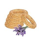 BigDean 5X Strohkranz Rohling Ø 25 cm Stärke 5 cm - 100% Natur - Adventskranz basteln - Dekokranz, Türkranz, Strohrömer, Kranz-Rohling, Made in Europe