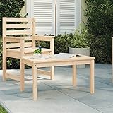 Yolola Gartentisch aus Holz Garten-Loungetisch Terrassentisch Holztisch Garten Balkontisch Wetterfest Balkonmöbel Holz Outdoor Massivholz 82,5x50,5x45 cm