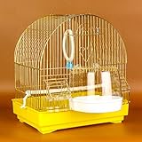 Vogelkäfig Kleiner Vogelkäfig for Budgie Finch Wellensittich bewegliche kleine große Vögel Reisen Cage Pet Home mit Schaukel und Badewanne Vogelkäfige (Color : B)