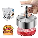 SIGUOTANG Burgerpresse, Edelstahl Hamburgerpresse,Verstellbare Burgerpresse Patty Maker, Antihaft Hackfleischpresse Perfekter Pattie Maker, Patty Shaper für Partys Abendessen BBQ, BPA-frei