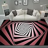 RUGMRZ Rugs for Bedroom Stereogeometrische Illusion 3D Teppich vorzimmer teppiche Wohnzimmer küche dekoration60X90cm