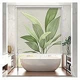 Verdunkelungsrollo Verdunkelungsrollos Für Fenster Gemustert Küche Bad Balkon, 60 80 90 100 120 140 150cm Breit, Wasserdichter Thermo-Sonnenschutz Mit Beschlägen (Color : WxH, Size : 140x180cm)
