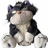 MTSS Disney Cinderella Luzifer Katze Weiches Plüschtier Stofftier Cartoon Prinzessin Kuscheltier Kinder Anime Film Kuscheltiere Puppen Kinder Geschenk Gray-45cm