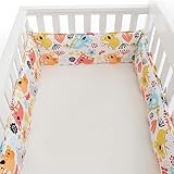 GRFIT Baby Bettumrandung Nestchen Babybett Umrandung Bettumrandung Babybett, Umrandung Babybett, Babybett Umrandungen, Nestchen Babybett Kinderbett Umrandung für 140x70 cm Babybett B