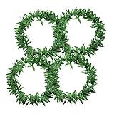 Artibetter 4 Stück Hawaiianische Party-Grün-Ring-Blumengirlanden Für Die Dekoration Hängegirlande Türgirlande Tür-Deko-Kranz Haushalt Dekoration Zuhause Anhänger-Girlande