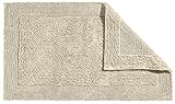 Erwin Müller Badematte, Badteppich Uni Serie Stuttgart - extra dick, hohe Saugfähigkeit, 100% Baumwolle - Größe 80x150cm beige