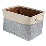Cabilock Baumwoll-Aufbewahrungsbox Faltbarer Wäschekorb Zusammenklappbarer Wäschekorb Aufbewahrungsbehälter Für Kleidung Wäscheeimer Wäschekorb Mit Griff Stoff-Aufbewahrungsbehälter