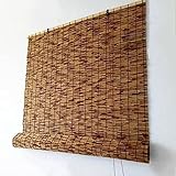 Schilfvorhang Bambusrollo Retro Bambus Rollo Jalousine 55 65 75 80 100 115 125cm Breit Wasserdicht Sonnenschutz Bambus Rollos Raffrollo Für Innen/Außen Dekoration