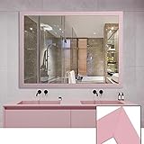 Badezimmerspiegel Wandspiegel Grau Kosmetikspiegel Rechteck Ankleidespiegel PS Rahmen Spiegel für Flur Schlafzimmer Wohnzimmer 317I (Größe: 700 x 900 mm) (D 600 x 800 mm)