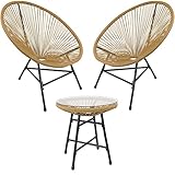 RayGar String Bistro Set, Legierter Stahl, Natur, Einheitsgröße