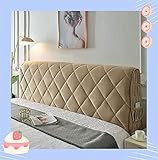 uyeoco Bett Kopfteil Bezug 180/200/220/150 Verdicken Kopfteilabdeckung Bettkopfteil Hussen Kopfteilbezug 120/150/180/200CM Boxspringbett Bett Elastisch Kopfteil-Schutzhülle Für Schlafzimmer Dekor