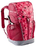 VAUDE Kinderrucksack Jungen & Mädchen Puck 10 Liter in pink, komfortabler Wanderrucksack Kinder, Wetterfester Schulrucksack mit Regenhülle & Lupe, viel Stauraum