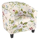 OEAK Sesselhusse Sesselbezug Sesselschoner Sesselüberwurf Jacquard Elastisch Stretch Sofahusse Husse für Clubsessel Loungesessel Cocktailsessel