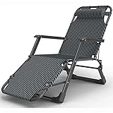 ROLTIN TONPOP Klappliege, Gartenliege, tragbare verstellbare Liege mit Balkon für Outdoor-Camping