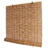 Bambusjalousien Für Außenterrassen, Rollos Aus Bambus, Rollos Aus Bambus, Retro-schilfvorhang, Für Küche, Waschküche, Atmungsaktiv, Uv-beständig, Fensterdekoration(Size:W1m*H2.5m)