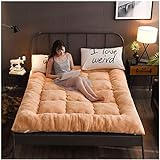 Futon-Matratze, japanische Tatami-Matratze, Qui-genäht, weiche Matratze, 10 cm, für Studenten, Schlafsaal, Familie, Bett, Boden, Einzelbett, King-Size-Bett, Queen-Size-Matratze, faltbar (Farbe: