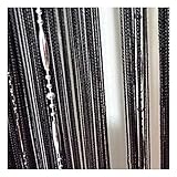 Cozylkx Türvorhang Mit Fadenperlen, 100 cm x 200 cm, Fliegen-Insekten-Insektenschutz, Fadenvorhänge Mit Quasten, Raumteiler-Vorhang Für Fenstertüren