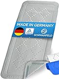 Schwanfeld® [91 x 36cm] Badewannenmatte [TÜV GEPRÜFT] - inkl. extra starken Saugnäpfen - Badematte rutschfest BPA frei - Antirutschmatte Badewanne (Made in Germany) - sichere Rutschmatte Badewanne