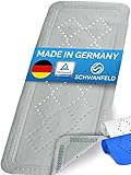 Schwanfeld® [91 x 36cm] Badewannenmatte [TÜV GEPRÜFT] - inkl. extra starken Saugnäpfen - Badematte rutschfest BPA frei - Antirutschmatte Badewanne (Made in Germany) - sichere Rutschmatte Badewanne