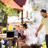 Gel Ethanol KamineDIY Alkoholkamin für den Außenbereich, Tischfeuerstelle, sauber brennender Bio-Ethanol-Kamin ohne Abzug für Beistelltisch, Mittelstück oder Terrassenboden, schwarz