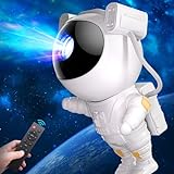 NinTaBro Astronaut LED Sternenhimmel Projektor Nachtlicht - Astronaut Galaxy Projector Planetarium Nachthimmel Lampe mit Fernbedienung und Timer, Sternlichtprojektor für Schlafzimmer und Decke