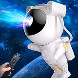 NinTaBro Astronaut LED Sternenhimmel Projektor Nachtlicht - Astronaut Galaxy Projector Planetarium Nachthimmel Lampe mit Fernbedienung und Timer, Sternlichtprojektor für Schlafzimmer und Decke