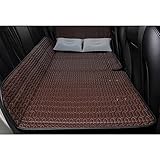 ExpressLeopard Nicht aufgeblasene Faltbare Matratzen Pads Auto Rücksitz Klappbett Auto SUV hintere Reihe Schlafmatte Reise Matratze Auto Schlafauto (Color : Brown)