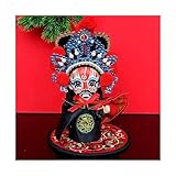 MACIUM Tabellenzahlen Traditionelle chinesische Opern-Gesichts-Make-up-Dekorationen, Peking-Spezialpuppen-Tischdekorationen, Geschenke im chinesischen Stil Büroklatsch (Color : 13)