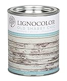 Lignocolor Kreidefarbe (Weiss) Shabby Chic Lack Landhaus Vintage Look 1kg