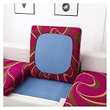 CZADMXP Sofa Sitzkissenbezug, Stretch Couch Kissenbezug, Sitzkissenschutz Sofa Sitzbezug Schonbezug, Husse Überzug Bezug Für Sofa Sitzkissen (Rose,Großer 3 sitzer)