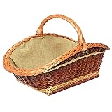 Kaminholzkorb Holzkorb Kamin Jute Brennholzkorb Kaminkorb Weide Tragekorb KHL2X