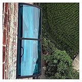 ZHZHXR Vordach Haustür Überdachung,Transparentes Pultbogenvordach,Regenschutz Türüberdachung tür, Fenster, Vordach, Terrasse, Veranda, Markise (Color : Blue, Size : 1.2x4m)
