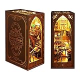 Neue Holz Buch Nook Bund Kirche Kirschblüte Buchstütze Kinder Einsatz Montieren Bücherregal Stadt Geschenk Spielzeug Bücherregal M4O8