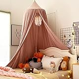 UTOBY Baldachin Kinderzimmer Baby Baldachin Betthimmel Mädchen & Junge Hängende Moskiton für Schlafzimmer Spielzimmer Dekor Waschmaschinenfest Höhe 250cm