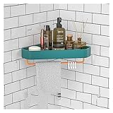 Badezimmer Regal Duschablage Duschregal Kein Bohren, Küchenregal, Aluminium-Lagerregal, Badezimmerkorb Badregal Dusche Ablage Duschkorb (Color : Blu, Size : 1pcs)