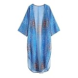 Badeanzug-Vertuschung für Damen, Strickjacke, Badeanzug, Coverup, stilvoller Druck, Strandvertuschung, Mädchen, Badeanzug, Überzüge 7-16 (L, XL)