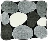 Kleine Wolke 8972926331 Badteppich Stone , 55 x 65 cm, schwarz