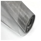 OURECO Stainless Steel Filter Screen Sheet - Easy To Cut And Install Multipurpose Wire Mesh Window Screen Mesh - Wire Cloth, Diy Mesh, Fine Mesh/Silver/24 Mesh