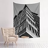 VACSAX Wandteppich, 73,7 x 94 cm, Wandbehang, Architektur, Dach, Druck, Wandteppich für Wohnzimmer, Schlafzimmer