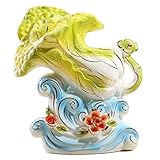 Statuen und Skulpturen/Skulptur Segen Statue Ornament Keramik Handwerk Home Dekorative Ornamente Wohnzimmer Schlafzimmer Couchtisch Desktop Decor Kohl Ruyi Blumen Wellen Statue Dekorationen Kunstskulp