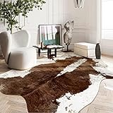 BAXIS Groß Teppich mit Kuh-Print Kuhfell-Teppich mit Rutschfester Rückseite Dauerhaft Teppich mit Tierdruck für Zuhause Dekorativ (Size : 200x300cm)