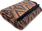 ACUSHLA Merino Wolldecke Warme Decke Wohndecke Kuscheldecke Flauschig Sofadecke Blanket Tagesdecke Plaid Sofa Großer Überwurf Ideal für Outdoor-Camping, Alle Jahreszeiten (160x220 cm-Boho Orange)