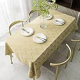 JIALIANG Tablecloth 120x120cm Waschbares Öltuch Tischtuch Öltuch Tischtuch Wachs Tischtuch