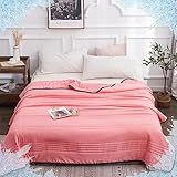 MJGFD Kühldecke für Menschen,Cooling Blanket,Kühlende Decke Sommer für Heißen Nächte,Kühlende Decke zum schlafen Leichte Sommerdecke, Kann Körper Kühl Halten für Bett Sofa und überall,Rot,60 * 79inch