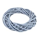 ABOOFAN 1 Stück Weidengirlande Rustikale Girlande Zweigkranz Zypressenkranz Zweigkranz DIY-Bastelarbeiten Kranzherstellung Kreisringe Rattan-Anhänger Natürlicher Kranz