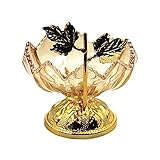 ROBAUN Obstkorb, Moderne Design Dekoration Obstschale, Metallbeschichtetes Obsthalter Für Die Küchenarbeitsplatte Organisieren, Obst Etagere Zum Aufbewahren Von Obst Gemüse Brot Snacks-Gold C