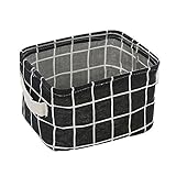 skyrabbiter Faltbarer Schrank Spielzeugkiste Container Organizer Stoffkorb Organizer-Schrank (Black, One Size)